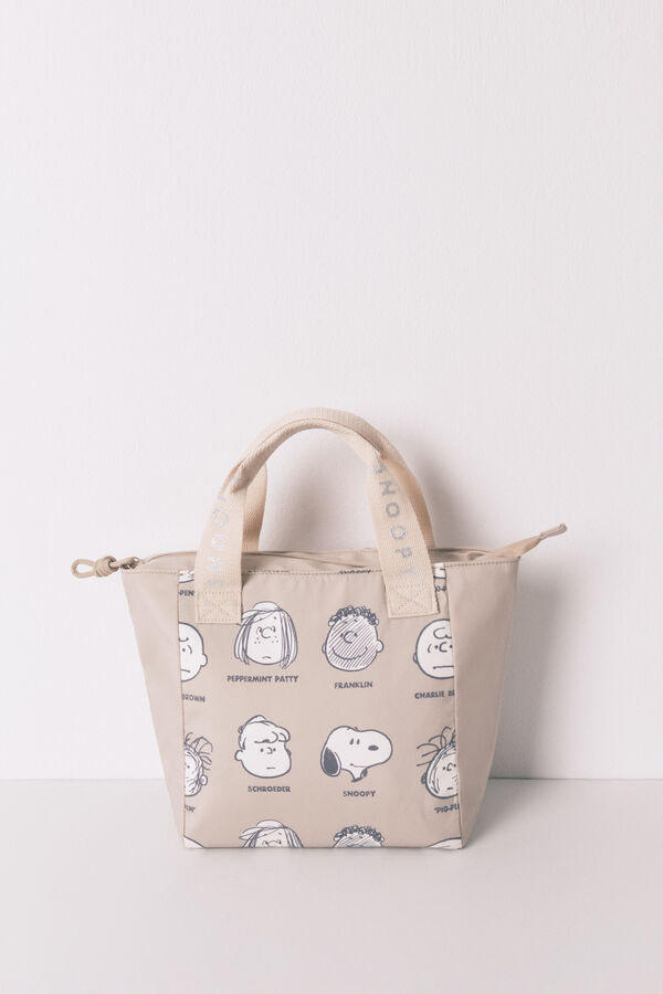 Women'secret Mala térmica bege para alimentos do Snoopy  vison