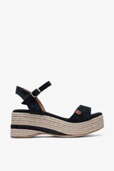 Popa Sand&aacute;lia cunha baixa Meri camur&ccedil;a preto