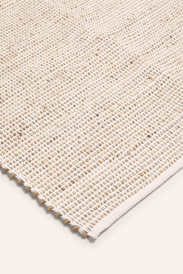 Calma House Capacho de juta e algod&atilde;o cru do oeste estampado