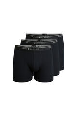 Punto Blanco Pack de 3 boxers de algodão preto