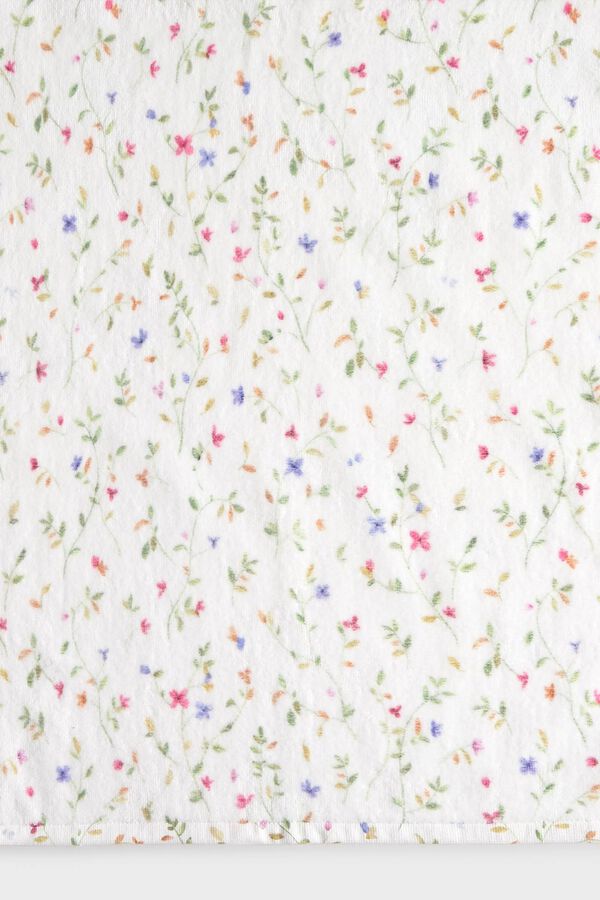 Textura Toalla rizo estampado floral estampado