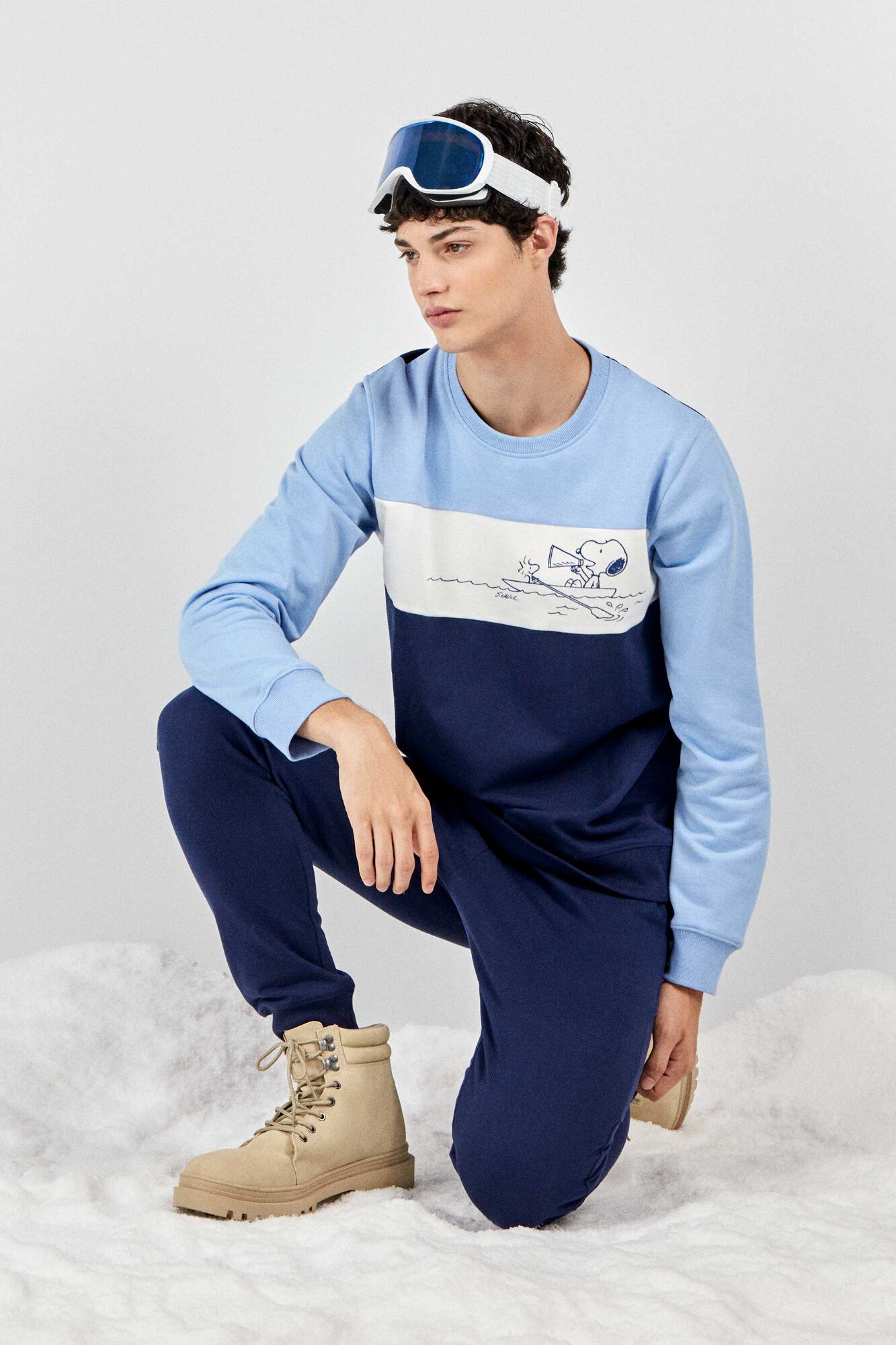 Gisela Conjunto pijama hombre largo de Snoopy