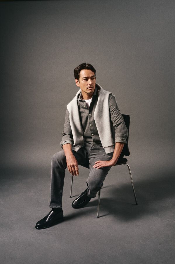 Conjunto de jeans e camisa