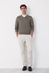 Jersey-Knit and chinos set