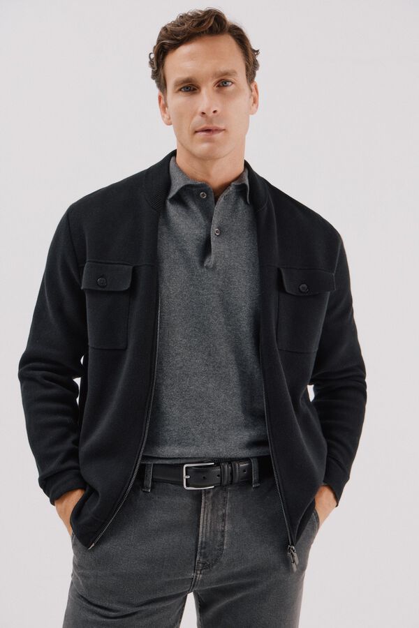 Jumper, jeans and jersey-knit set