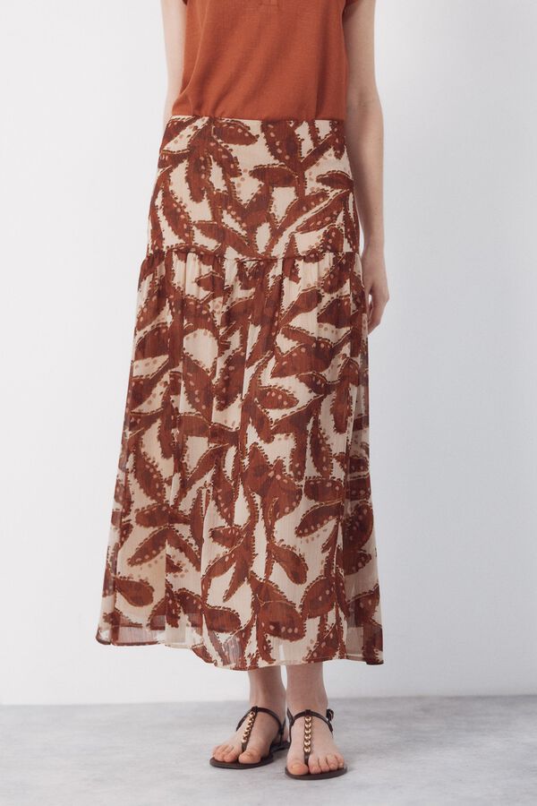 Conjunto de saia e manga