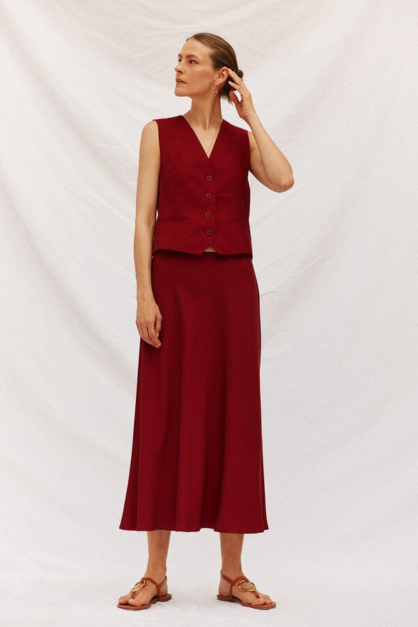 Skirt and neckline set