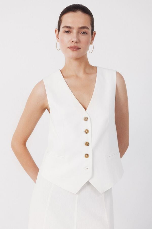 Conjunto de saia e colete