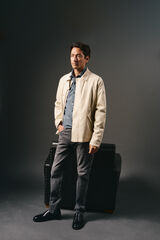 Conjunto de jeans e blusão