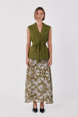 Skirt and gilet set