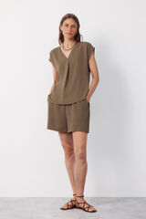 Blouse and bermuda set