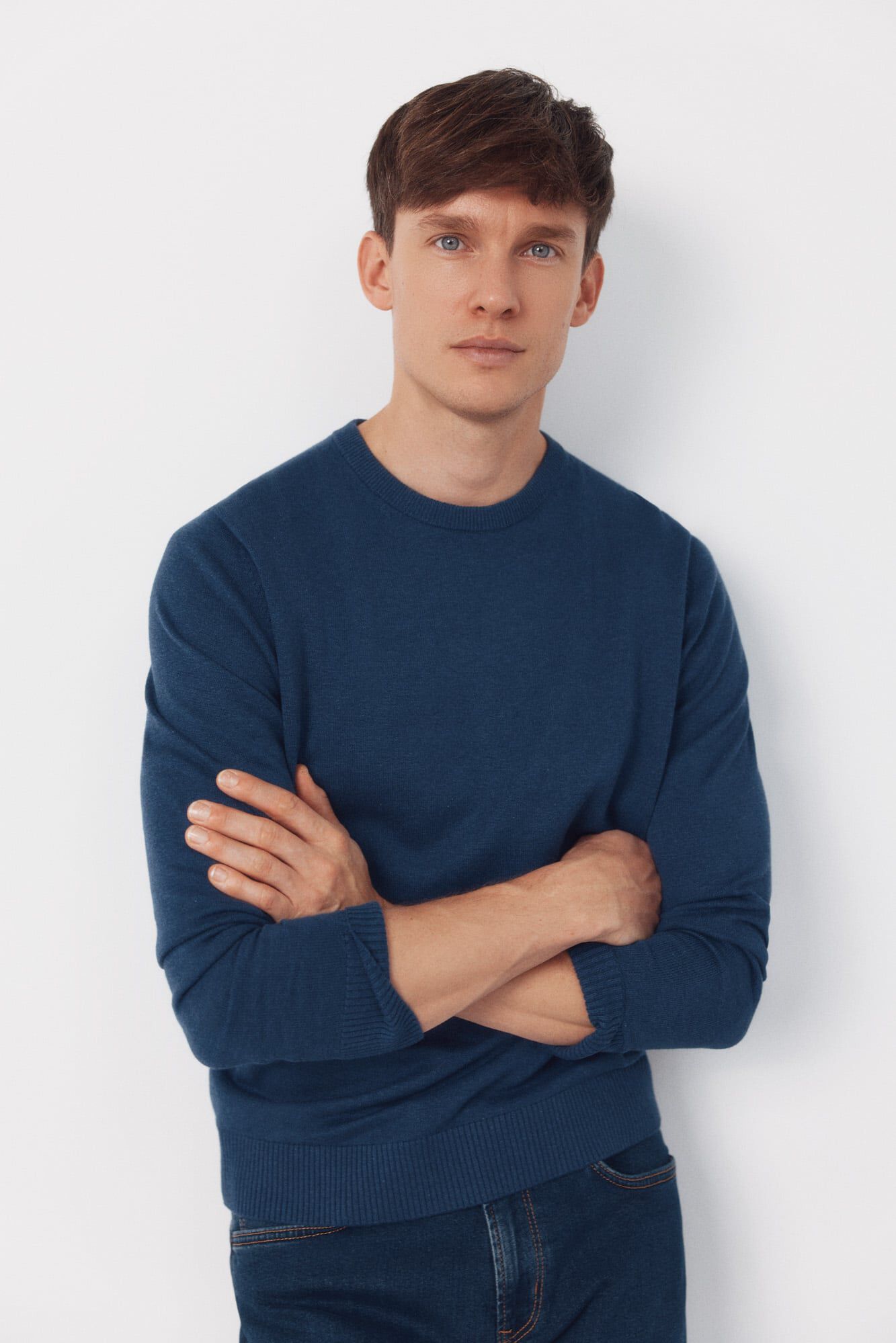 Jersey-Knit, jeans and shirt set