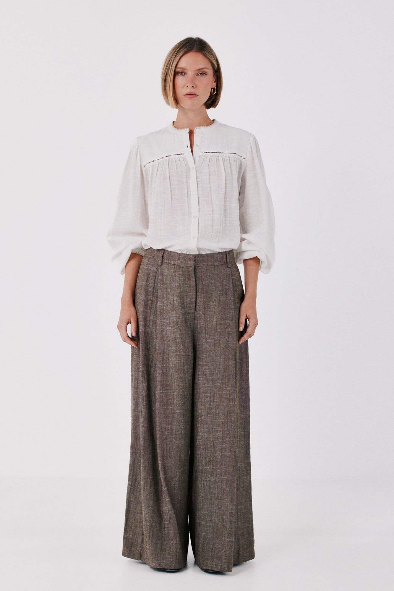 Trousers and blouse set