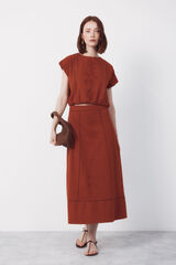 Conjunto de top e saia