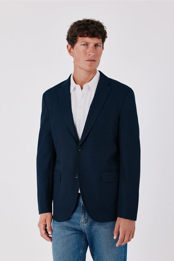 Jeans, blazer and shirt set