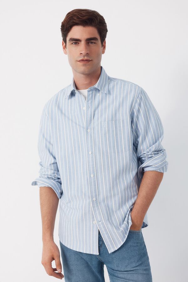 Jersey-Knit, jeans and shirt set