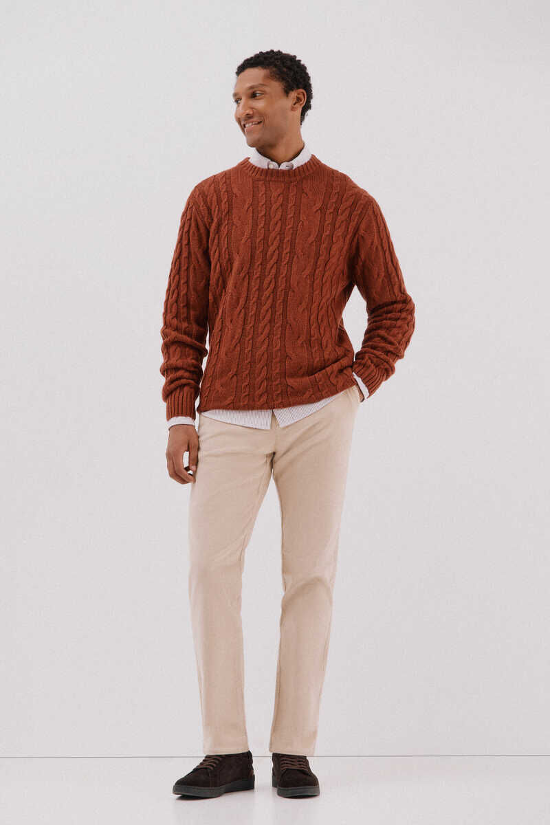 Sweater and chinos set
