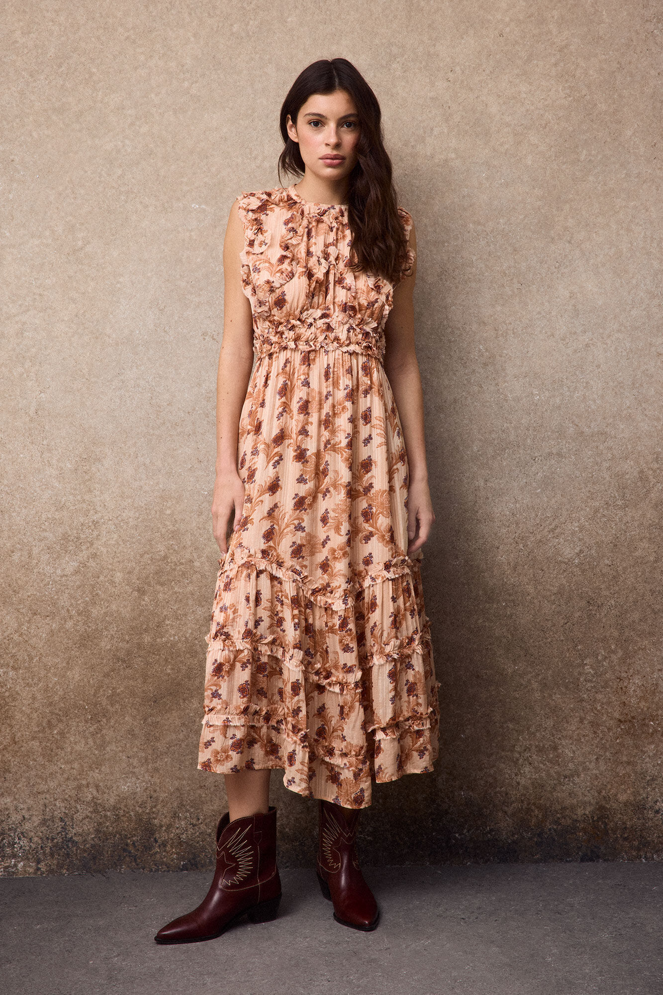 Conjunto de vestido e botim