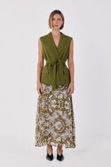 Conjunto de saia e colete