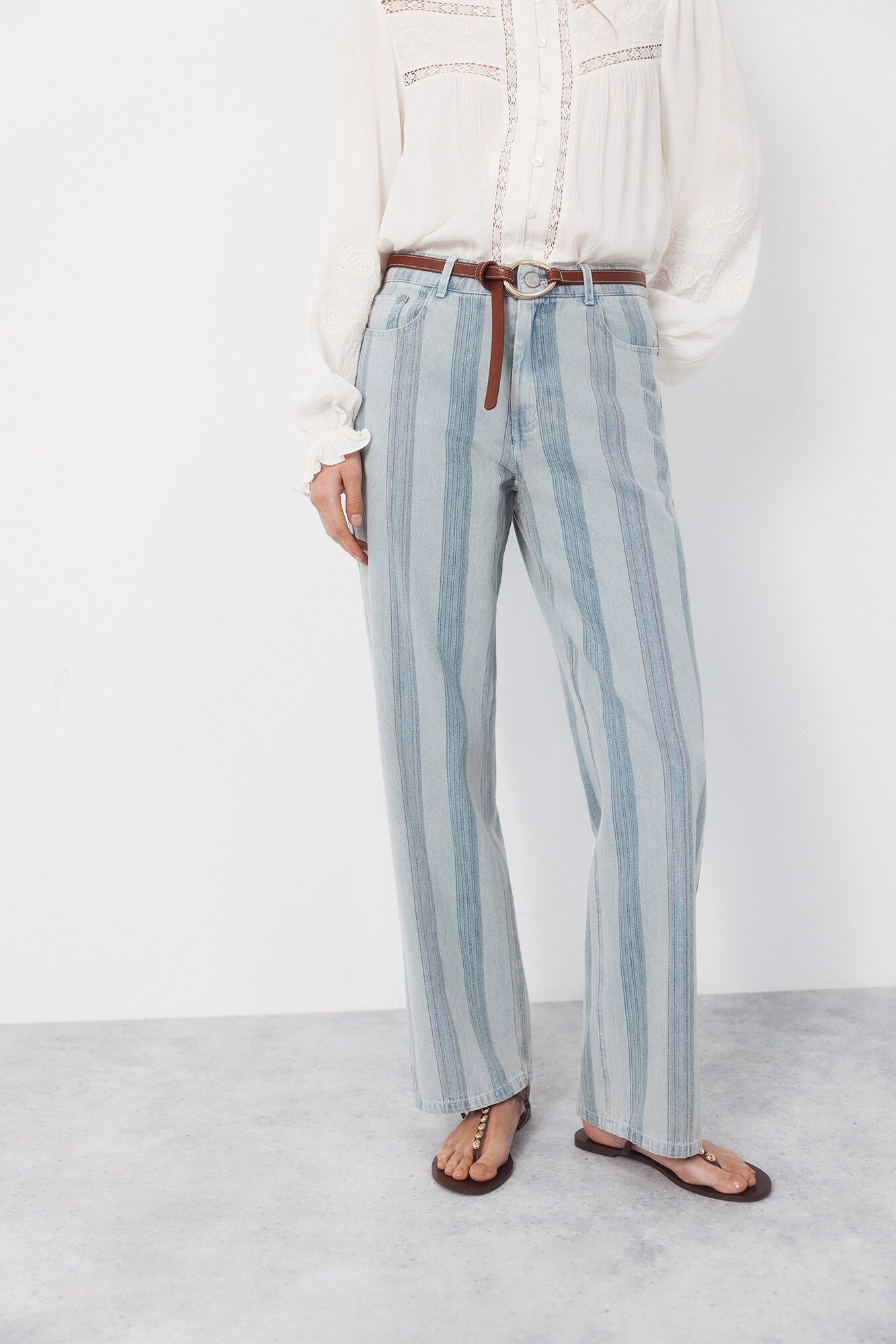 Jeans and blouse set