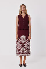 Skirt and gilet set