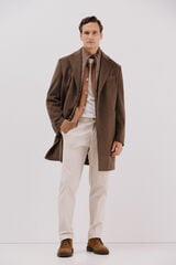 Coat, gilet and chinos set