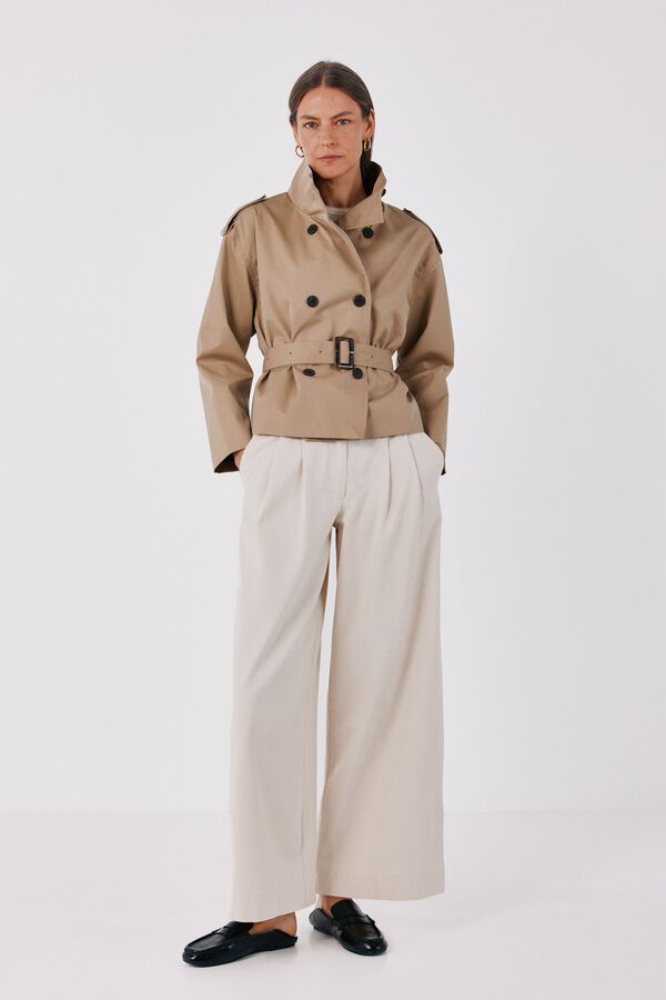 Trousers and trench set