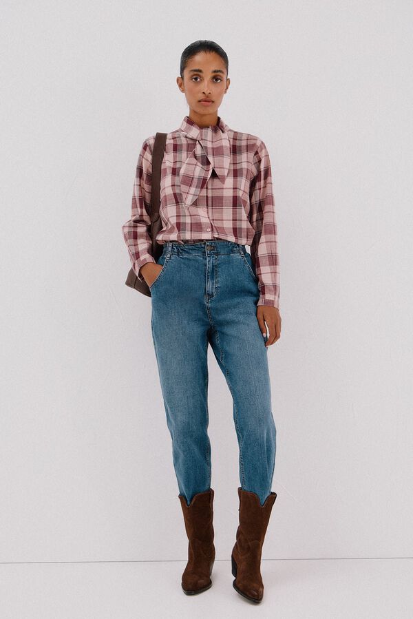 Jeans, boots and bow set