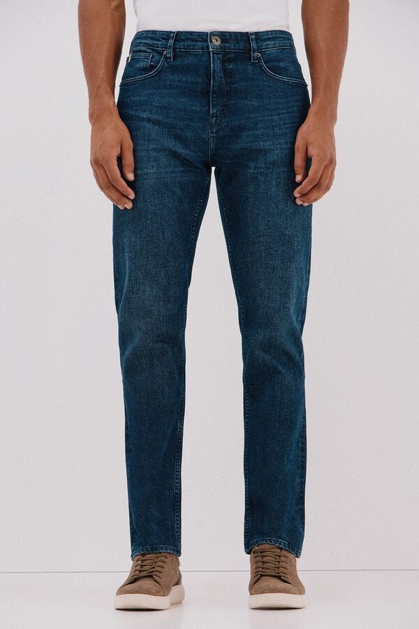 Jeans and jersey-knit set