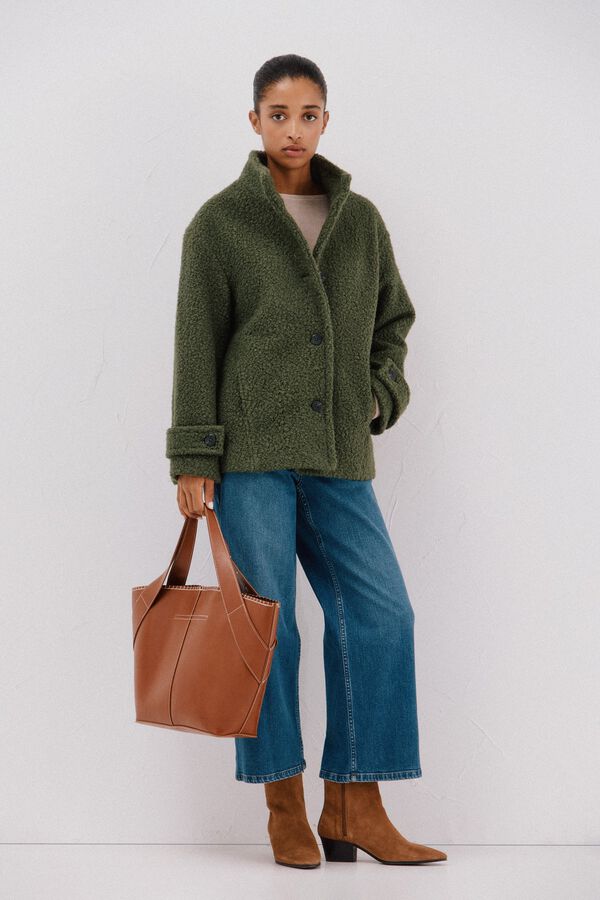 Stitching, stitching and coat set