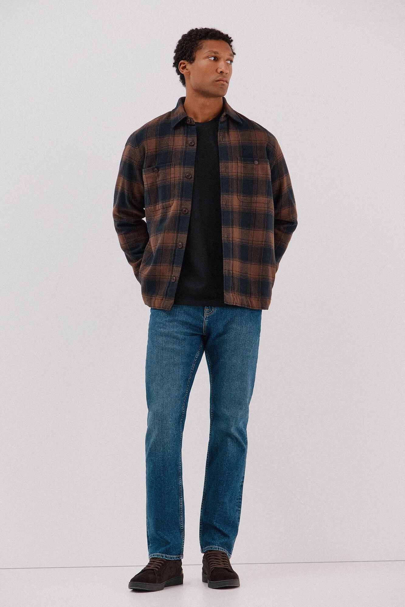 Overshirt and jeans set