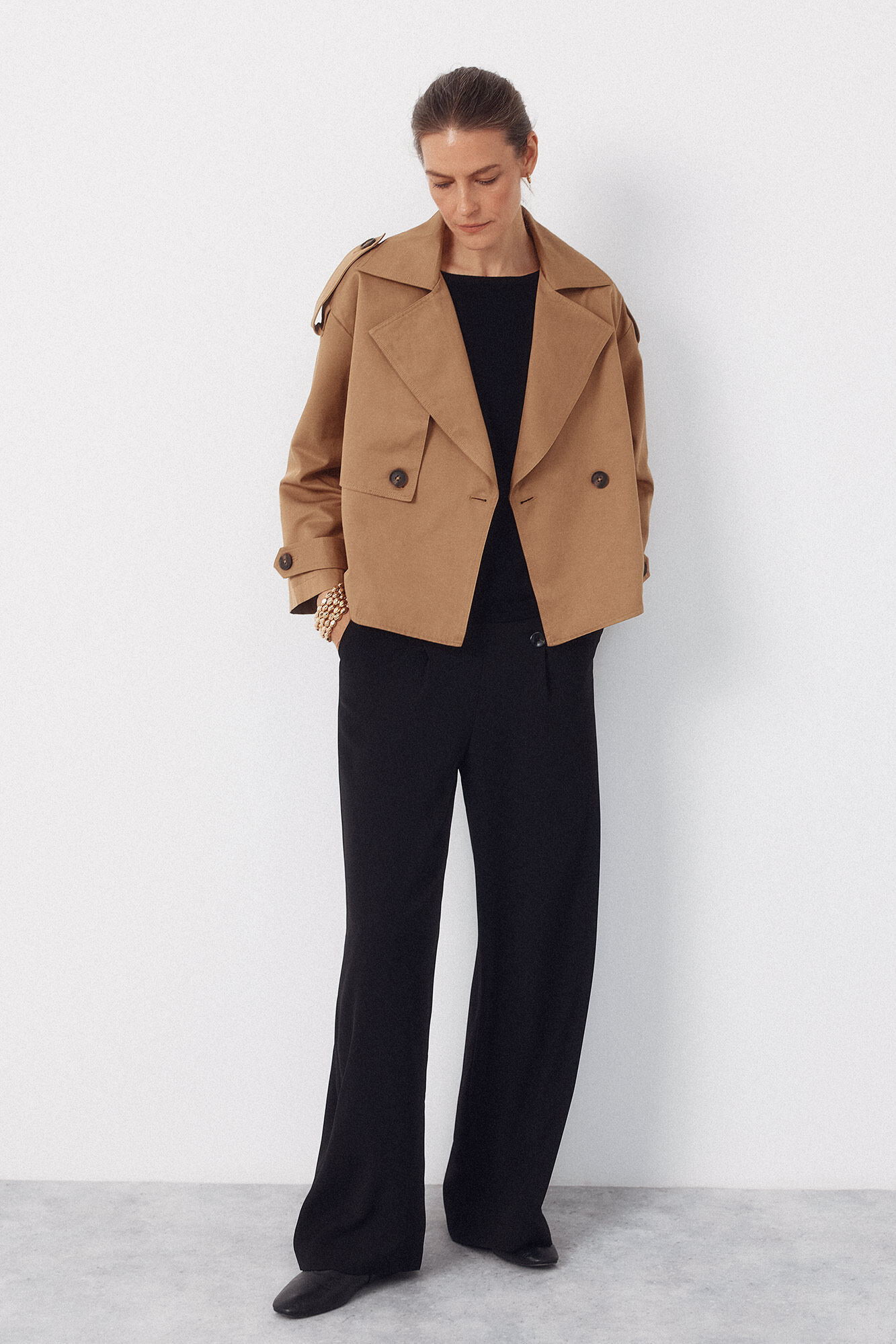 Coat, -shirt and buttons set