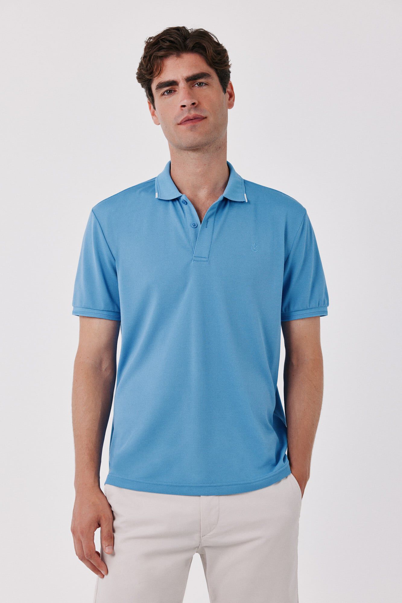 Conjunto de polo e bermuda