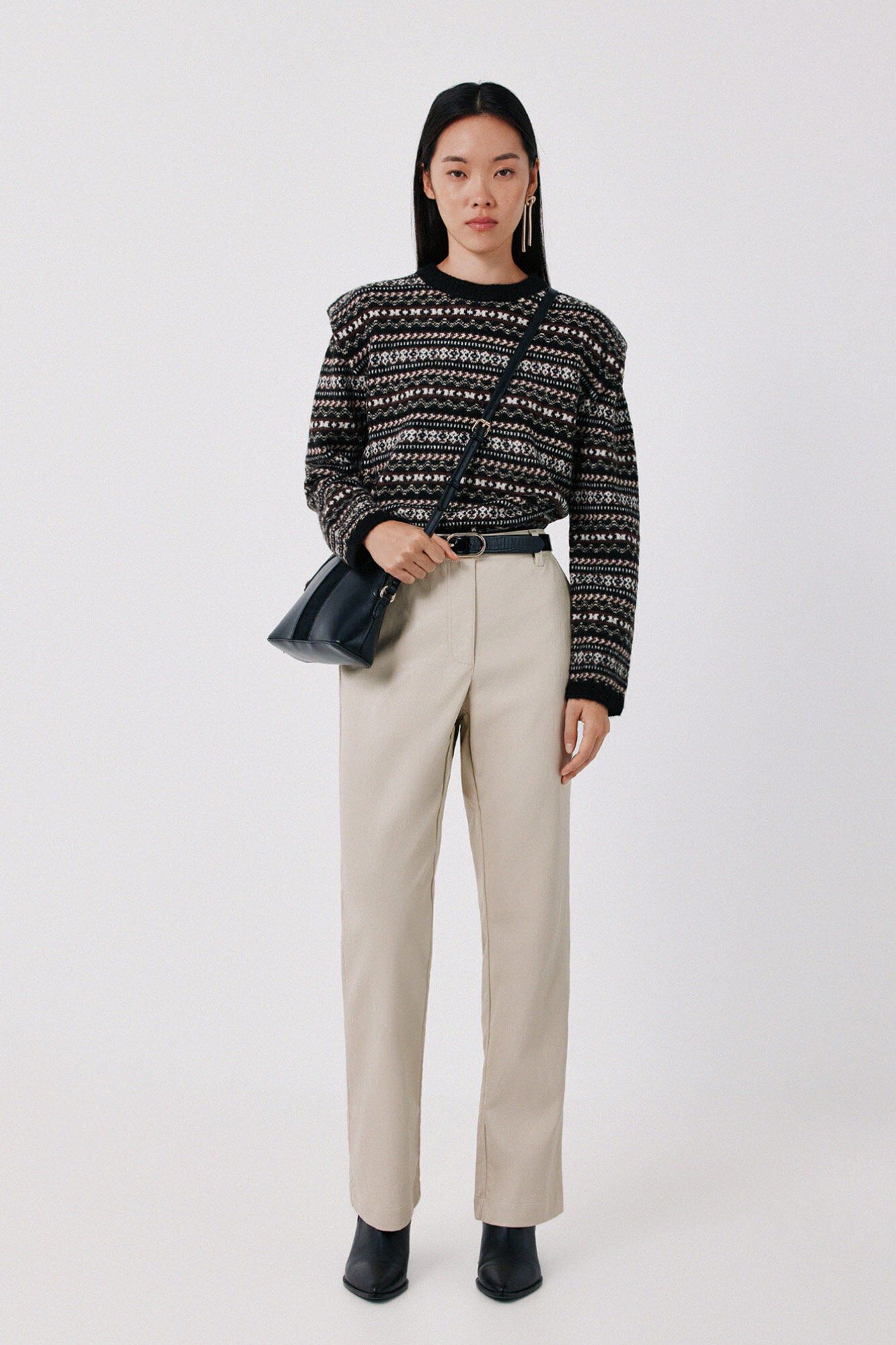 Trousers and trench set