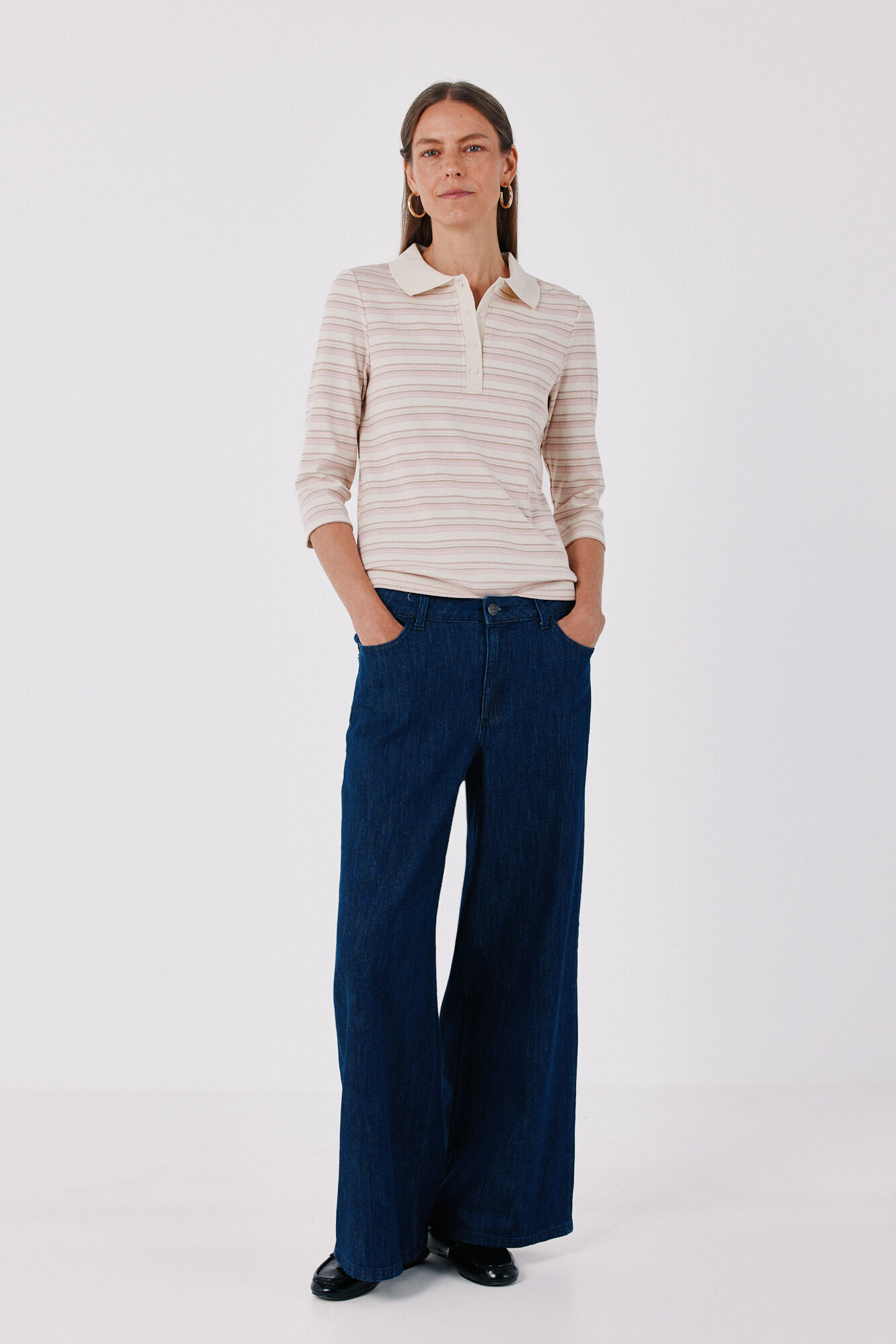 Conjunto de jeans e polo