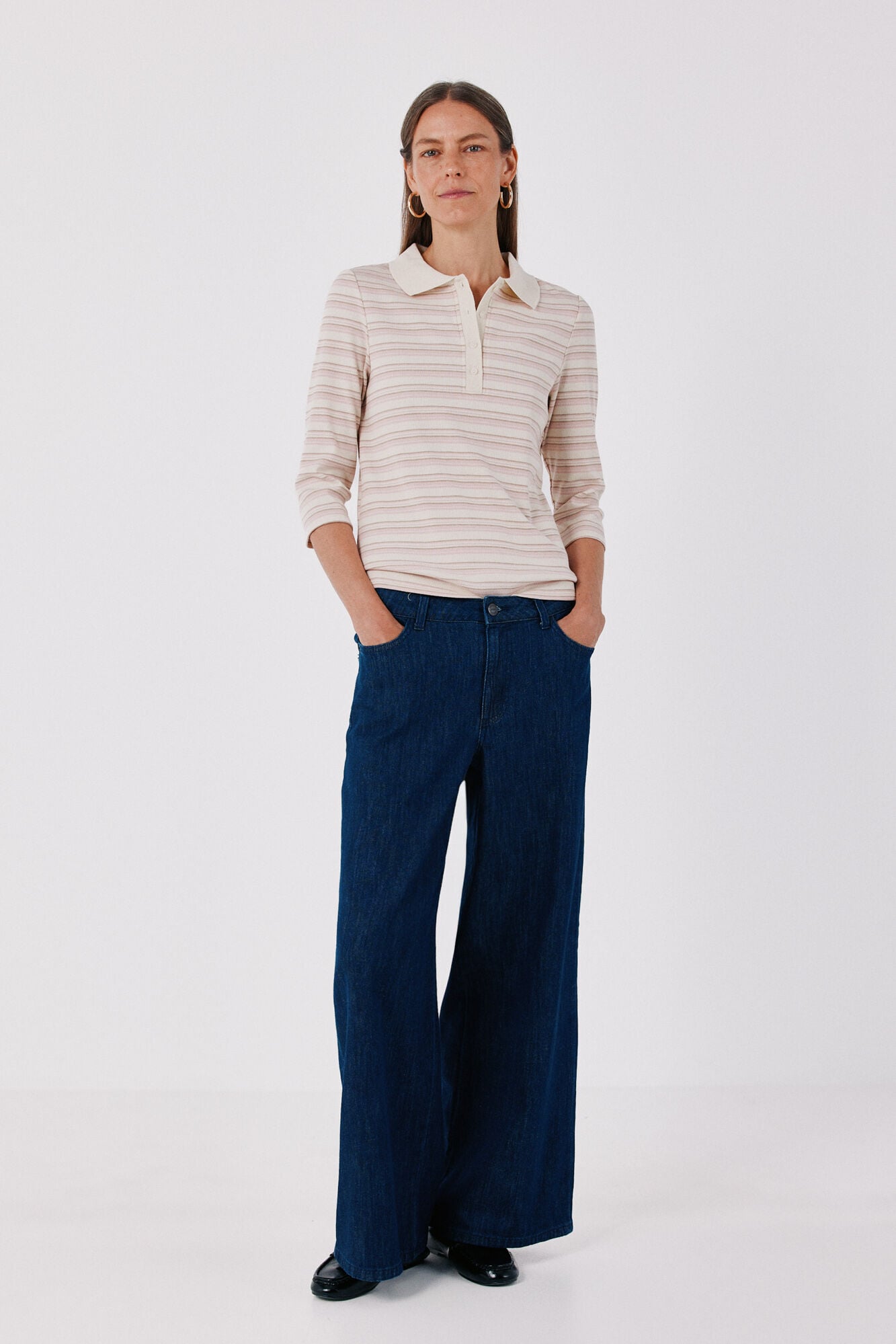 Conjunto de jeans e polo