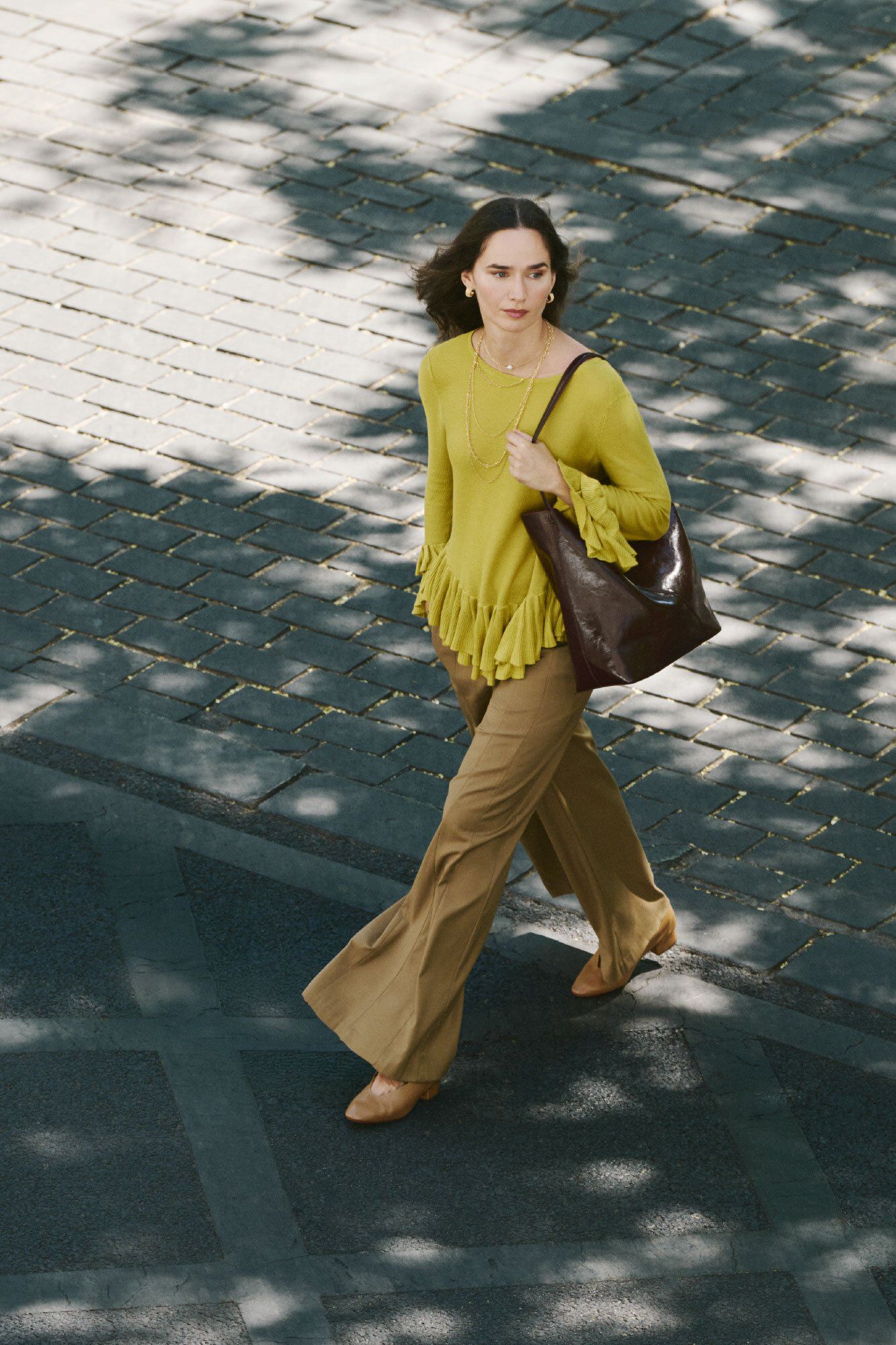 Ruffles and trousers set