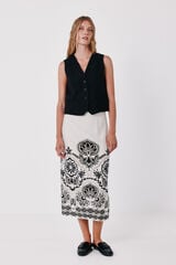 Skirt and gilet set