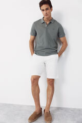 Conjunto de polo, bermuda e alpercata
