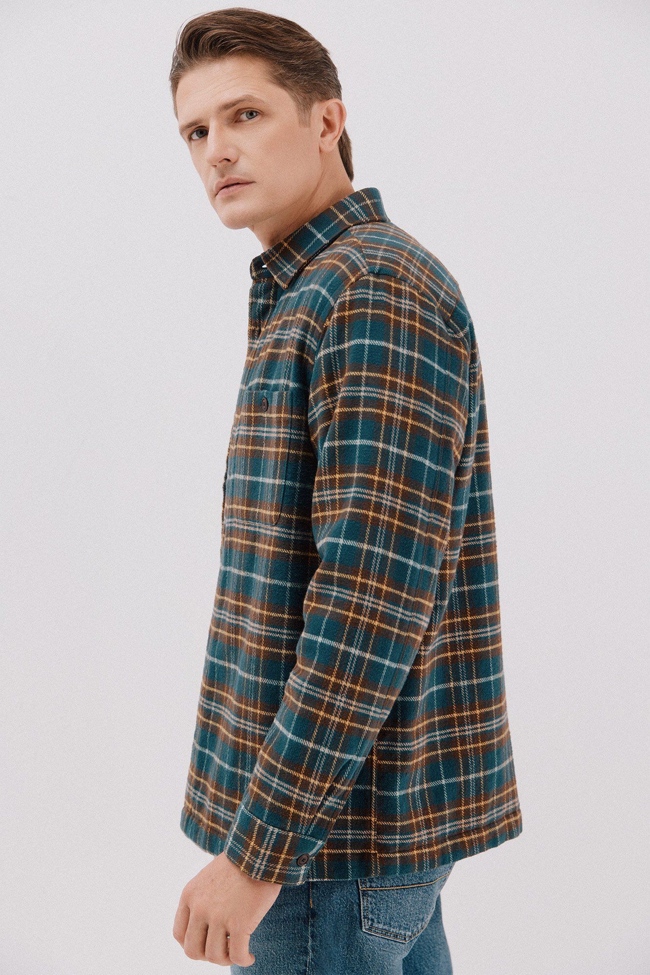 Overshirt and jeans set