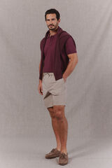 Conjunto de bermuda e polo