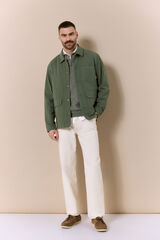 Conjunto de jeans e sobrecamisa