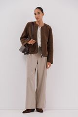 Pleats and jacket set