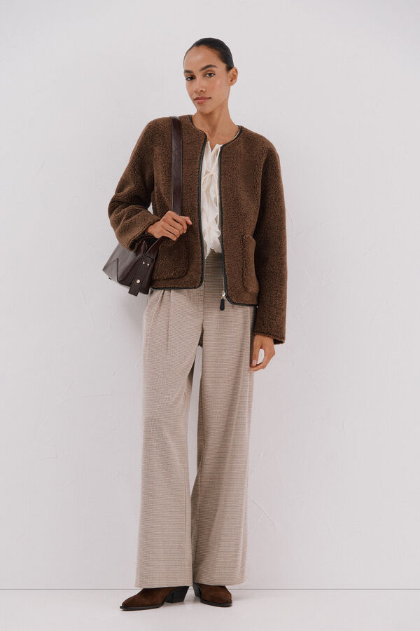 Pleats and jacket set