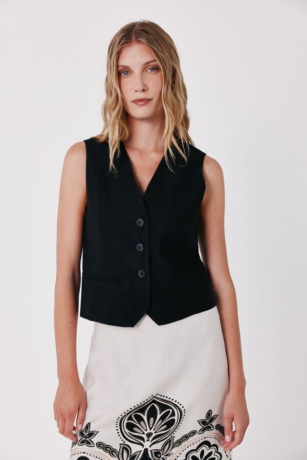 Skirt and gilet set