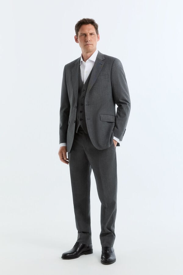 Conjunto de colete, cal&ccedil;a e blazer
