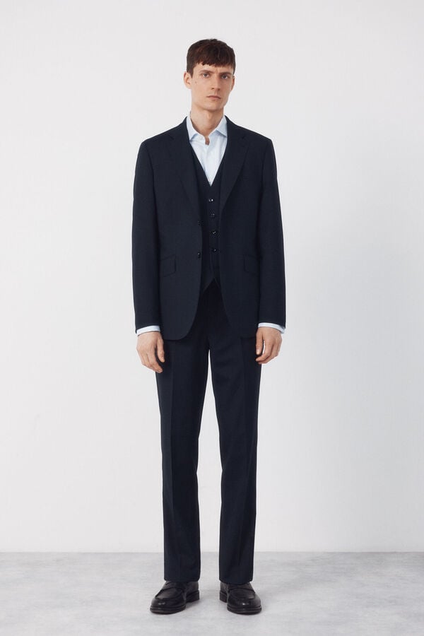 Gilet, trousers and blazer set