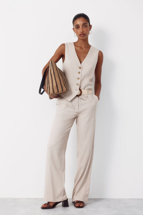 Linen and waistcoat set