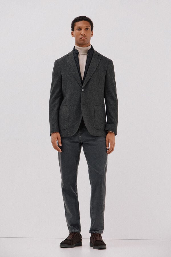 Jumper, jeans and herringbone set