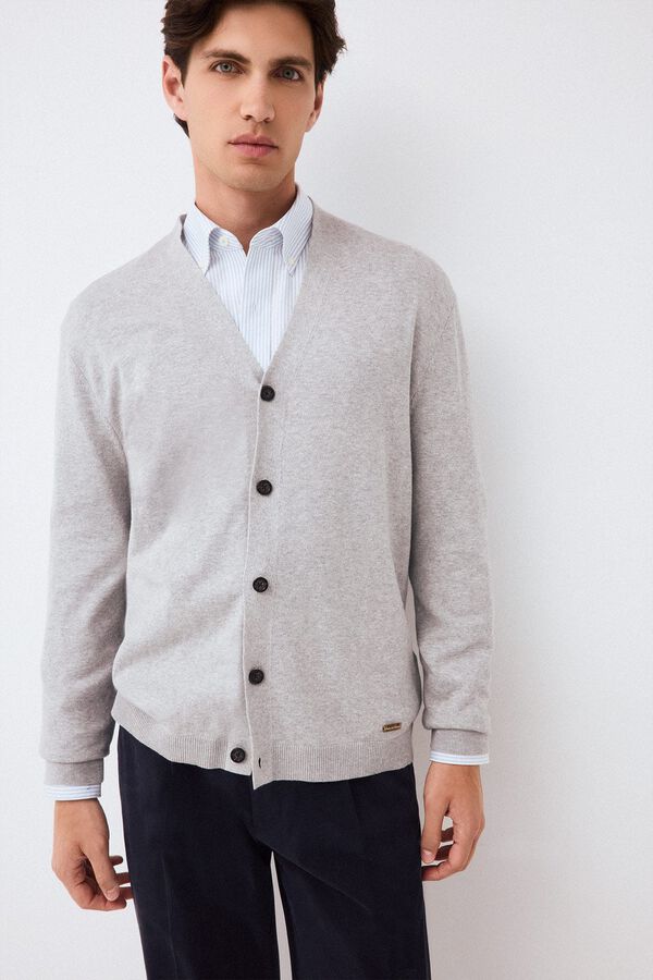 Chinos and cardigan set